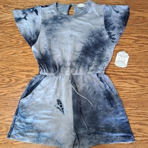NWT Altar'd State blue tie dye romper